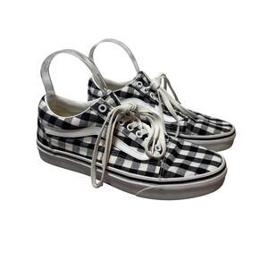 Vans Old Skool Gingham Black White Low Top Casual Sneakers Women US 8‎ Grunge
